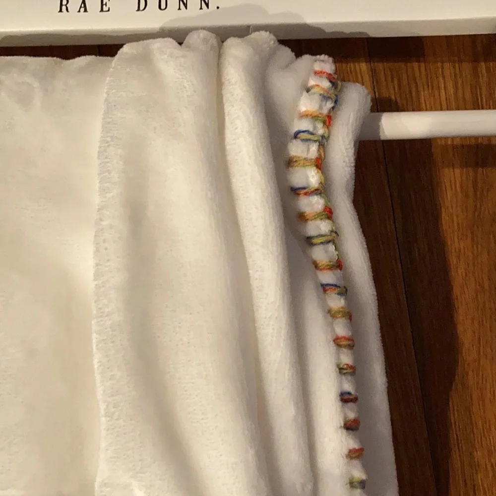 Rae Dunn “peace” plush throw blanket